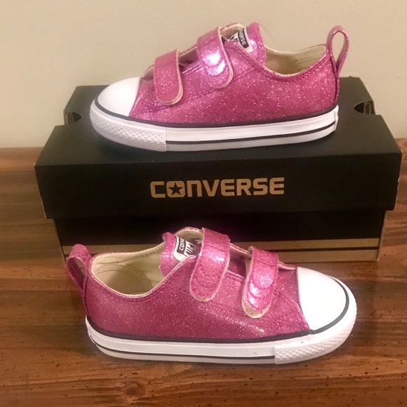 converse glitter velcro